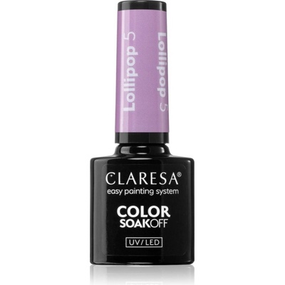 Claresa SoakOff UV/LED Color Lollipop gélový lak na nechty odtieň 5 g