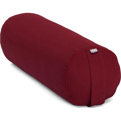 Joga bolster Bodhi Eco s poťahom bordová burgundy 65x20