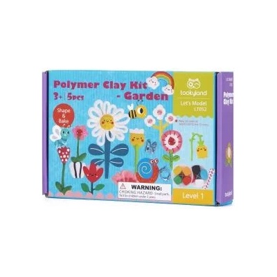 Tooky Toy Комплект за игра с огнеупорна глина - Пролетна градина