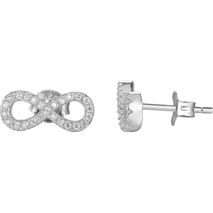 Silenti Jewelry Сребърни обеци "Вечност