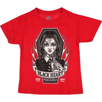 Black heart детска тениска black heart - wednesday ЧЕРВЕНА - 17578