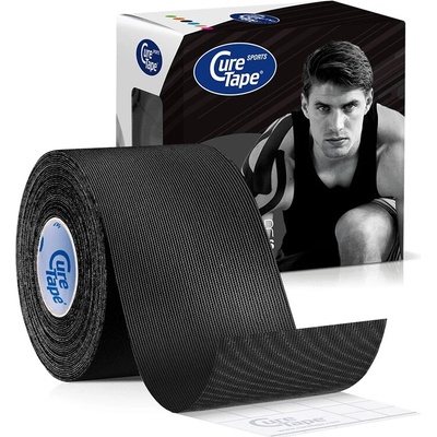 CureTape kineziologický tejp Sports čierna 5 cm x 5 m
