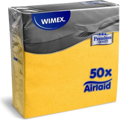 Wimex servítky Premium žlté 40x40cm 50ks