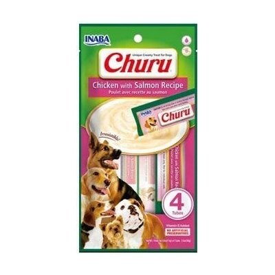 Churu Dog Kuracie s Lososom 4 x 14 g