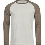 TEE JAYS TJ1170 / Унисекс тениска с дълъг ръкав за бейзбол - цимент/глина L (181170aq703)