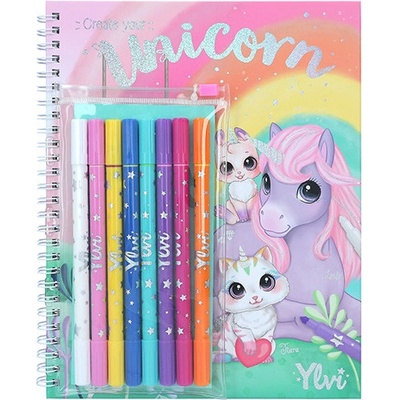 Kreativní omalovánka Create Your Unicorn samolepky