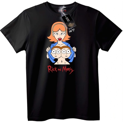 NOONEBRAND Тениска Rick and Morty Анимация - L, Black