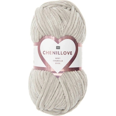 Rico Design Žinylková příze Chenillove odstín 002 ecru - 1 ks