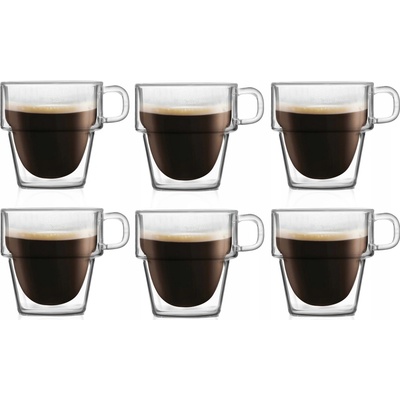 SENSO Vialli Design dvoustěnných hrnků 6 x 280 ml
