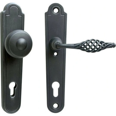 Galbusera 4355 PZ 92 mm čistě bílá, koule vyosená klika pravá