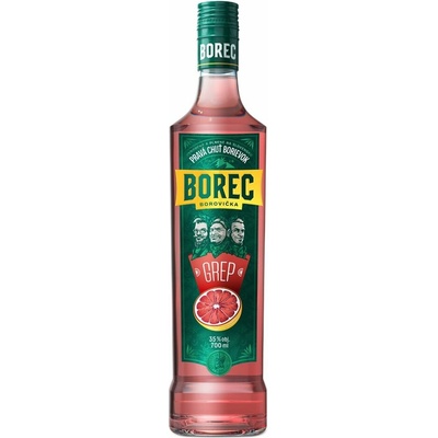 Borec Borovička Grep 35% 0,7 l (čistá fľaša)