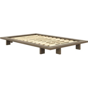 Karup Design Кафяво единично легло от масивен бор с включена подматрачна рамка 120x200 cm Japan - Karup Design (270106120200)