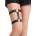 SuperLove Faux Leather Double Garter 81292 Black