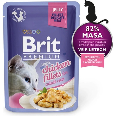 Brit cat adult Premium with Chicken Fillets jelly 85 g