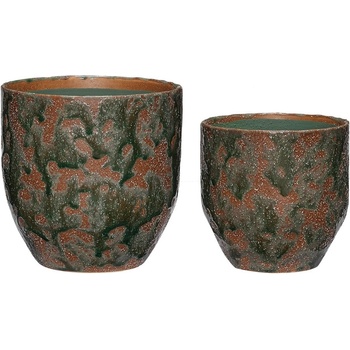 Hübsch Керамични ръчно изработени покрития за кашпи в комплект от 2 бр. ø 15 cm Normu - Hübsch (762002)