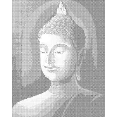 ZUTY Bodkovanie - BUDDHA NA ČERVENOM POZADÍ Rámovanie: vypnuté plátno na rám, Rozmer: 40x50 cm