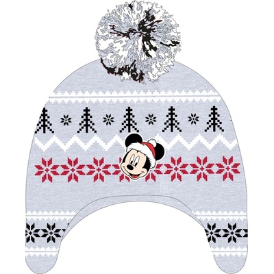 dětská čepice s Mickey Mouse světle šedá