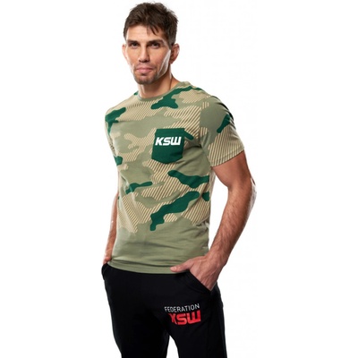 KSW Pocket pánske tričko khaki