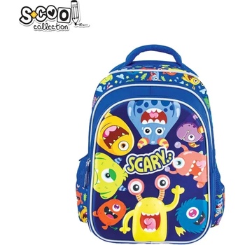 S-Cool Ученическа ергономична раница scool scary 3Д eva