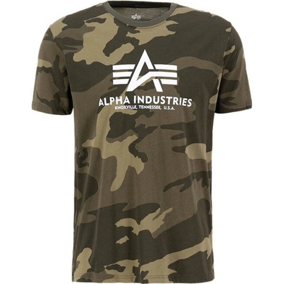 Tričko pánské ALPHA INDUSTRIES olive camo_100501C