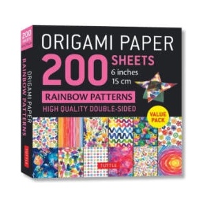 Origami Paper 200 sheets Rainbow Patterns 6" (15 cm) | Tuttle Studio (ISBN: 9780804857000)