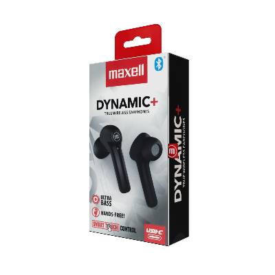 Maxell BT Dynamic+TWS slúchadlá - čierne