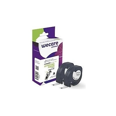 páska "wecare" DYMO S0721510, LetraTag PAPER,Black/White,2*12mm*4m K80006W4