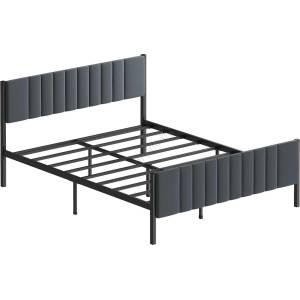 ASIR GROUP Метално двуспално легло LUNOR 120x200 см антрацит товароносимост 120 кг (AS3246)