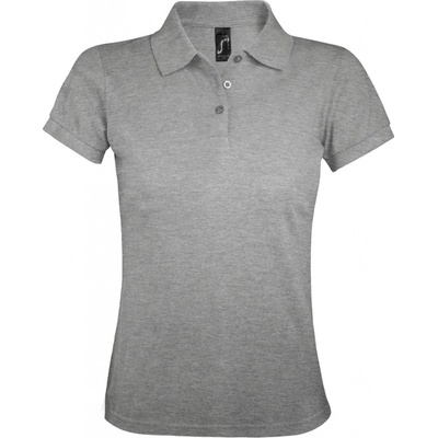 SOĽS Prime Women Damské polo tričko SL00573 Šedá melanž