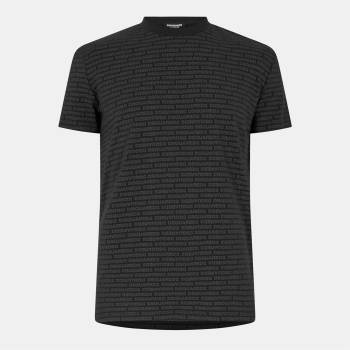 Dsquared2 Тениска DSQUARED2 Men's All Over Logo T-Shirt - Black