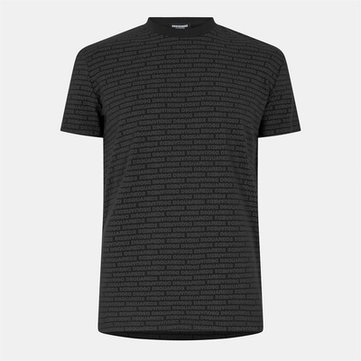 Dsquared2 Тениска DSQUARED2 Men's All Over Logo T-Shirt - Black