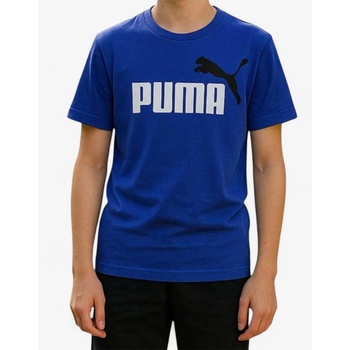 Image 1 of PUMA Essentials+ 2 Color Logo Tee Blue