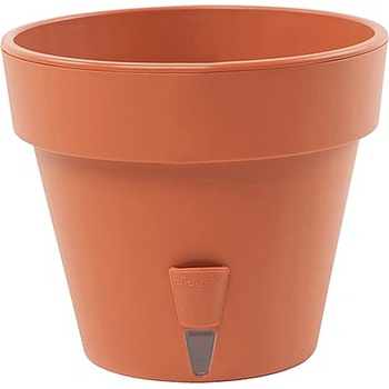 Image 1 of Santino САКСИЯ С НАПОИТЕЛНА С-МА И ДРЕНАЖНА КАСЕТА ЛАТИНА 9.1л ф27.5см ТЕРАКОТА (110300167)