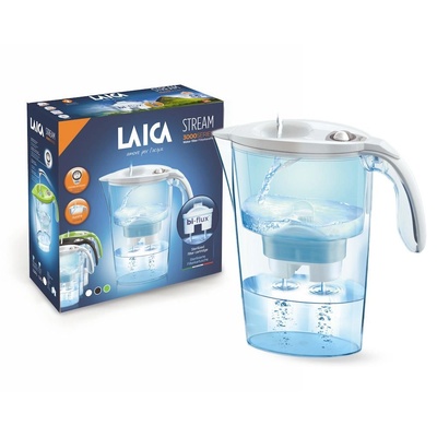 LAICA Комплект кани за воден филтър Laica Stream Line с филтърна вложка 1+1, 2, 3 л, бяла (J9029C1)