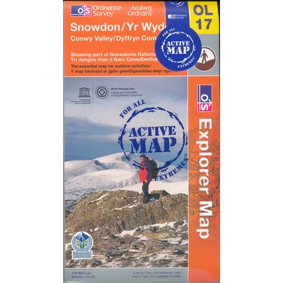 mapa Snowdon 1:25 t. laminovaná