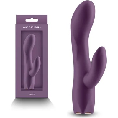 Вибратор с клитор стимулатор, 16, 1см. - Obsessions Juliet Dark (NSTOYS0996)