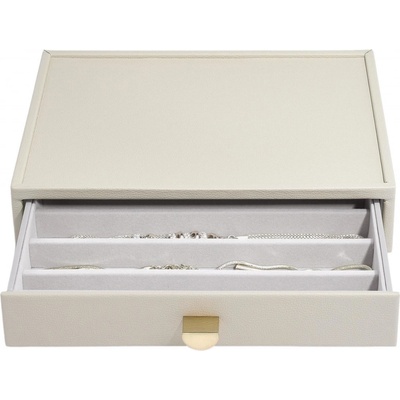 Stackers Pebble se zásuvkou Classic světle béžová