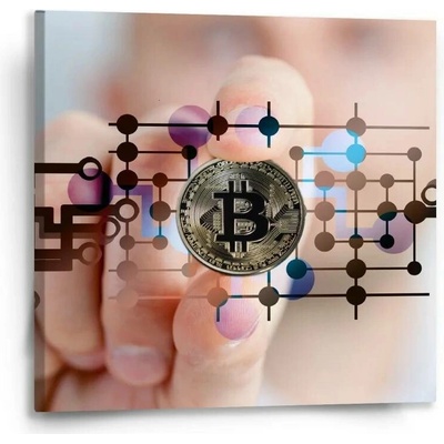 Sablio Obraz Bitcoin - 50x50 cm