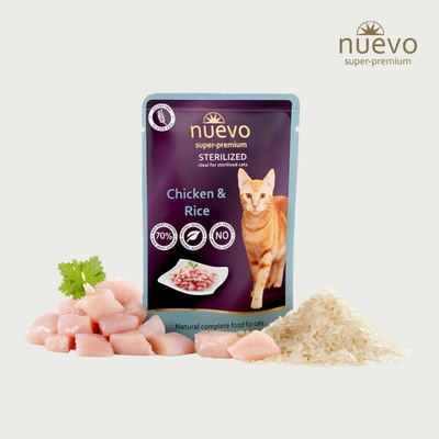 Nuevo Sterilized Kuracie Mäso s ryžou 85 g
