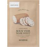 Skinfood Sous Vide Mask Sheet Lotus Root - Тъканна маска с корен от лотус 1бр/20мл