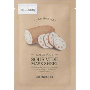 Skinfood Sous Vide Mask Sheet Lotus Root - Тъканна маска с корен от лотус 1бр/20мл