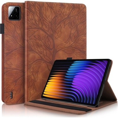 Vsetkonamobil 103524 ART TREE Zaklápacie puzdro pre Xiaomi Pad 7 / Pad 7 Pro / Pad 8 / Pad 8 Pro hnedé