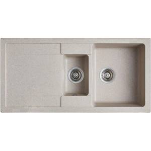 Inter Ceramic Гранитна мивка icgs 8201 sand - за монтаж върху плот (icgs 8201 sand) Мивка за вграждане