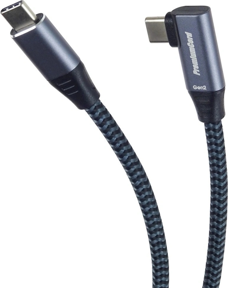 PremiumCord Cavo di Collegamento USB-C, Cavo di Ricarica Fino a 5A, Potenza 100W, Supporta PD