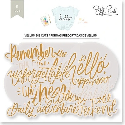 LORA BAILORA Vellumové výseky - HELLO