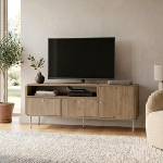 TopMebel ТВ шкаф Colia TopMebel от меламин в цвят сепет дъб 140.3x34x55.7cm
