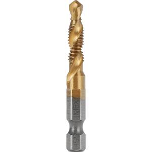 GEKO Комбиниран борер с метчик HSS M6x1, 0mm с HEX опашка 1/4" 81513 (G38133)