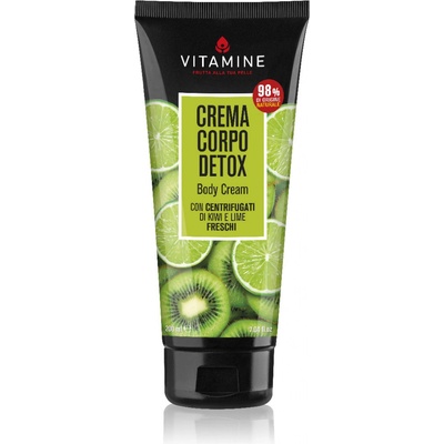 Erboristica vitamine Detox tělový krém kiwi a limetka 200 ml