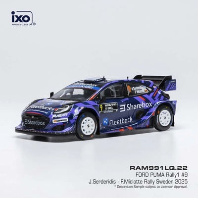 Ford Puma Rally1 Rally Sweden 2025 9 Serderidis Miclotte IXO 1:43
