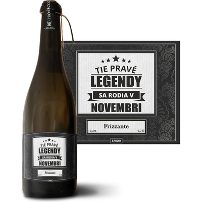 Sablio Tie pravé legendy sa rodia v novembri Prosecco biele suché šumivé víno 10,5 % 0,75 l (holá fľaša)
